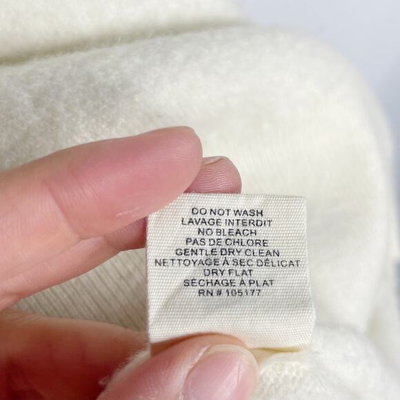 Ulla Johnson Medium M Cream Viviana Merino Wool Puff Sleeve Knit Sweater Dress - Picture 11 of 13